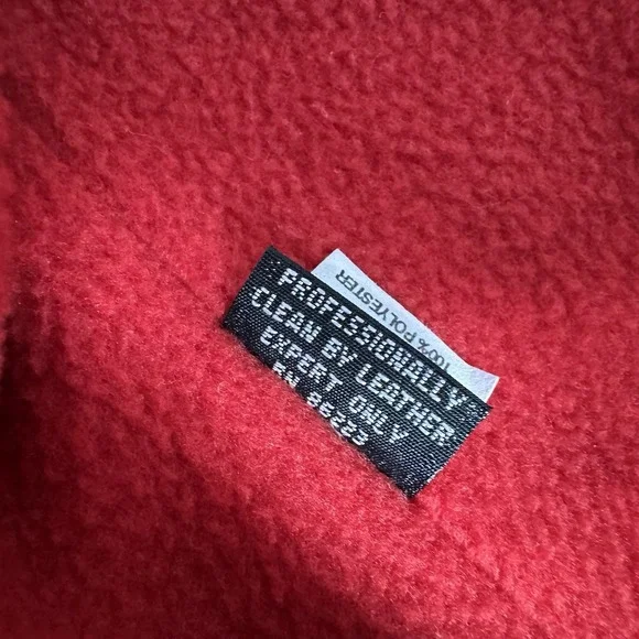 Vtg Ann Taylor Vest Full Zip Leather Size M Black Suede Fleece Lined - Picture 10 of 11